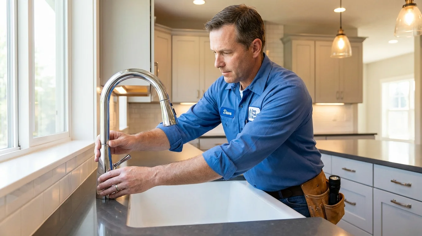Kitchen faucet installation by Johns Plumbing LLC in Yuma